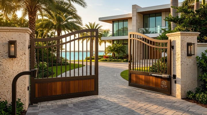 Luxury Automatic Driveway Gate Installation Miami Beach FL